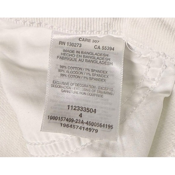 Wrangler Womens Jeans 4 High Rise Rodeo Straight Crop White Denim Western - Picture 6 of 6